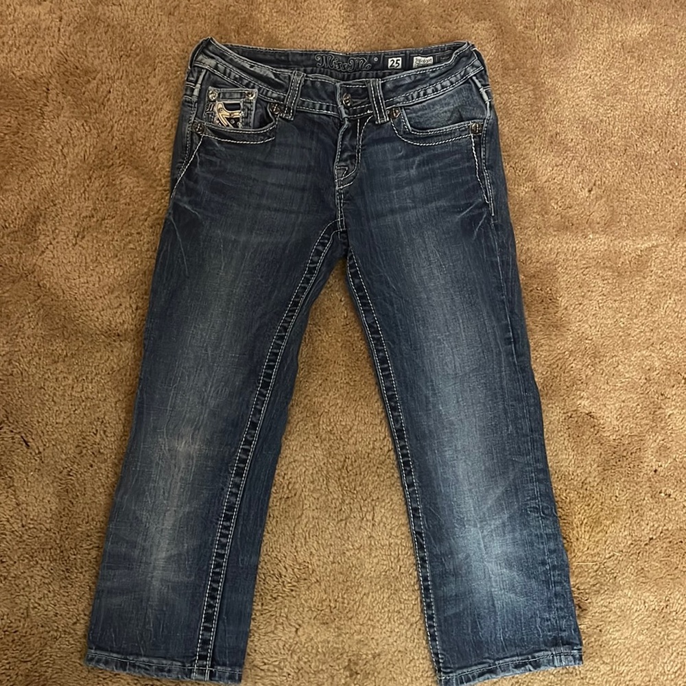 NWOT Miss Me capri jeans size 25 inseam 21 blue